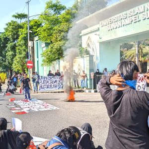 Dokumentasi Demonstrasi Mahasiswa Uinsa (Dok; Istimewa)